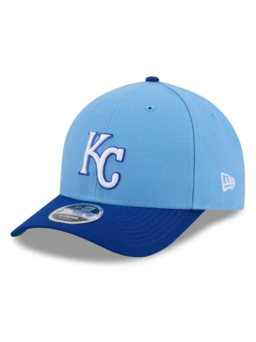 Кепка с вышивкой Baseball Hall of Fame Kansas City Royals 9FORTY M-Crown New Era — изображение 3 из 5, светлый синий