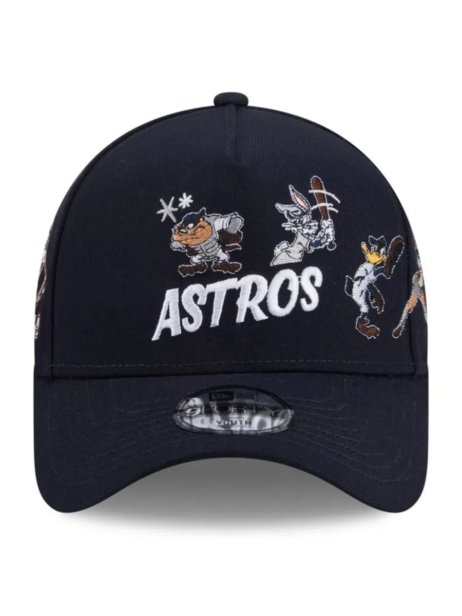 Кепка-а-фрейм 9FORTY с принтом Houston Astros и Looney Tunes New Era — изображение 4 из 5, темно-синий