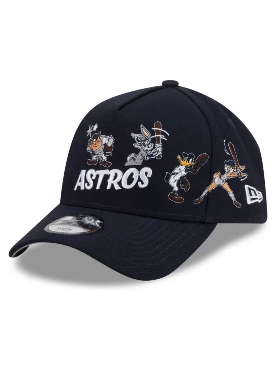 Кепка-а-фрейм 9FORTY с принтом Houston Astros и Looney Tunes New Era — изображение 5 из 5, темно-синий