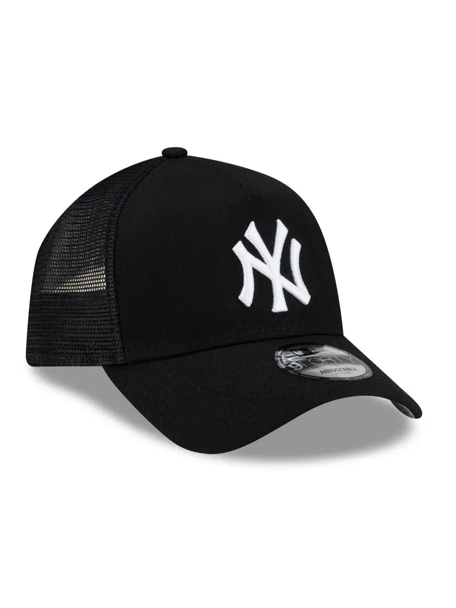 Кепка-тракер New York Yankees Side Script 9FORTY A-Frame New Era — изображение 3 из 5, черный