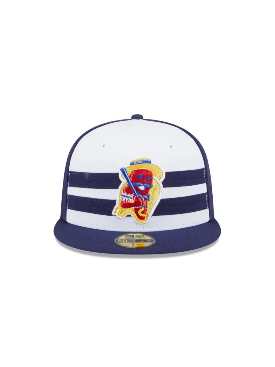 New Era Мужская темно-синяя кепка Brooklyn Cyclones Theme Nights 59FIFTY — изображение 3 из 4, темно-синий