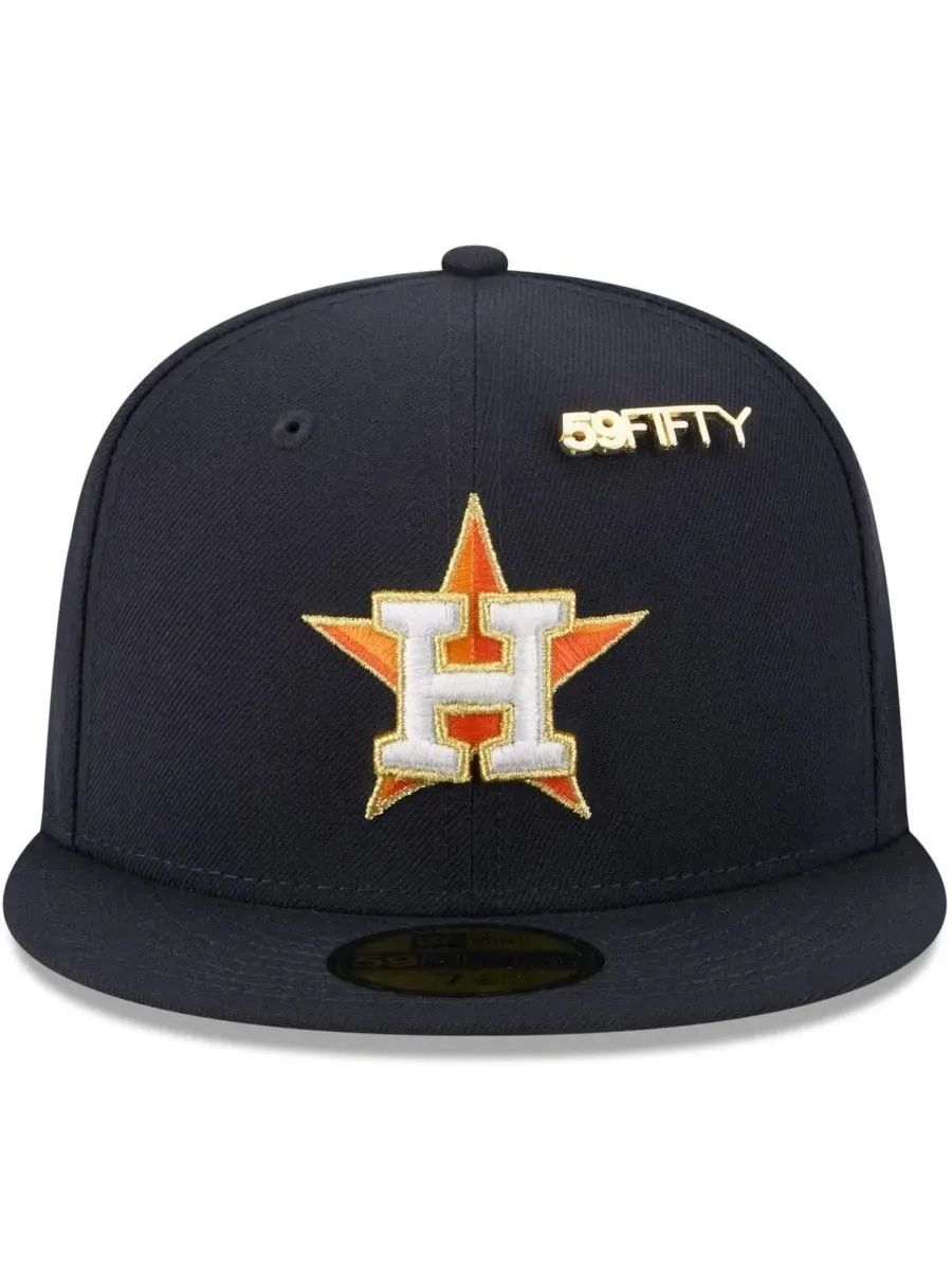 New Era Мужская темно-синяя бейсболка Houston Astros 2025 59FIFTY Day 59FIFTY с булавками — изображение 2 из 4, темно-синий
