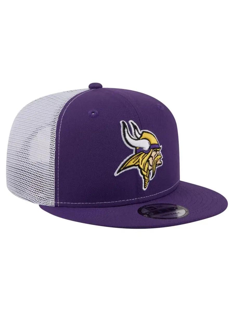 Кепка-снапбек с вышитым логотипом Minnesota Vikings New Era — изображение 3 из 5, фиолетовый