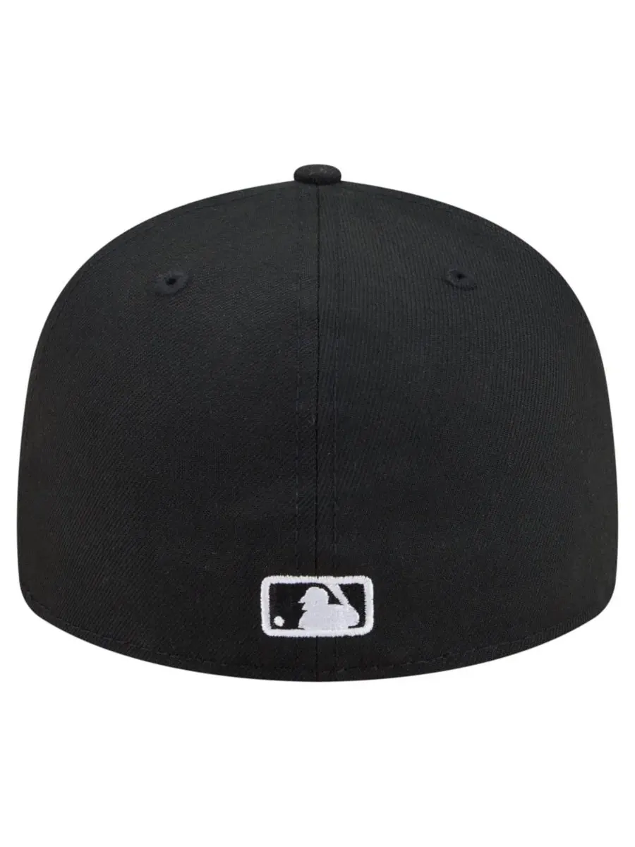 Кепка с вышивкой бейсбольная New Era, 59FIFTY, с орлом — изображение 3 из 5, черный