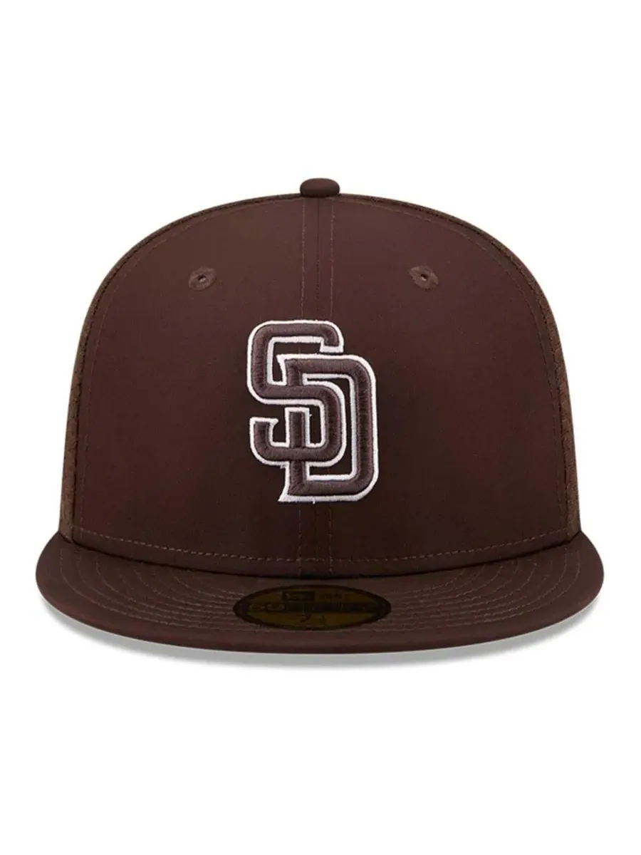 Бейсболка New Era San Diego Padres 2026 Batting Practice 59FIFTY — изображение 2 из 5, коричневый