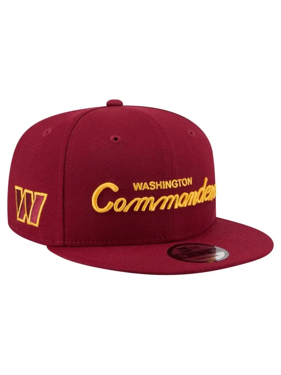 Кепка-снэпбек с вышивкой Washington Commanders New Era — изображение 3 из 5, бордовый