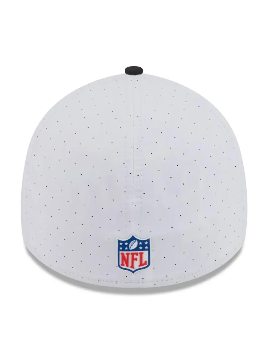 New Era Мужская бело-черная кепка Cincinnati Bengals 2025 NFL Training Camp 39THIRTY Flex Hat — изображение 4 из 4
