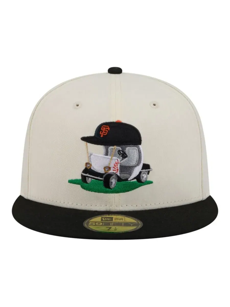 Кепка New Era 59FIFTY с вышивкой, San Francisco Giants, Bullpen Cart — изображение 5 из 5, кремовый черный