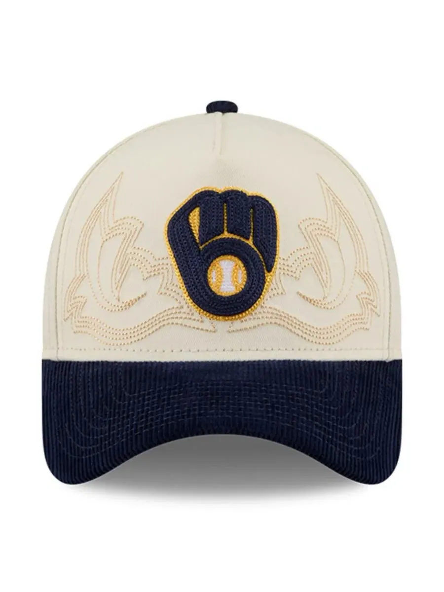 Кепка Western Stitch 9FORTY A-Frame New Era — изображение 2 из 5, серый