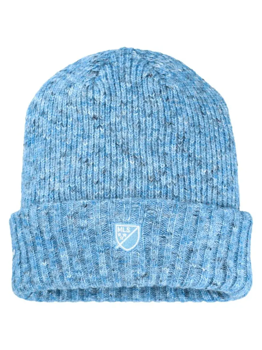 Вязаная шапка с отворотом Minnesota United FC Confetti Cuffed Knit Hat Fan Ink — изображение 2 из 2, синий
