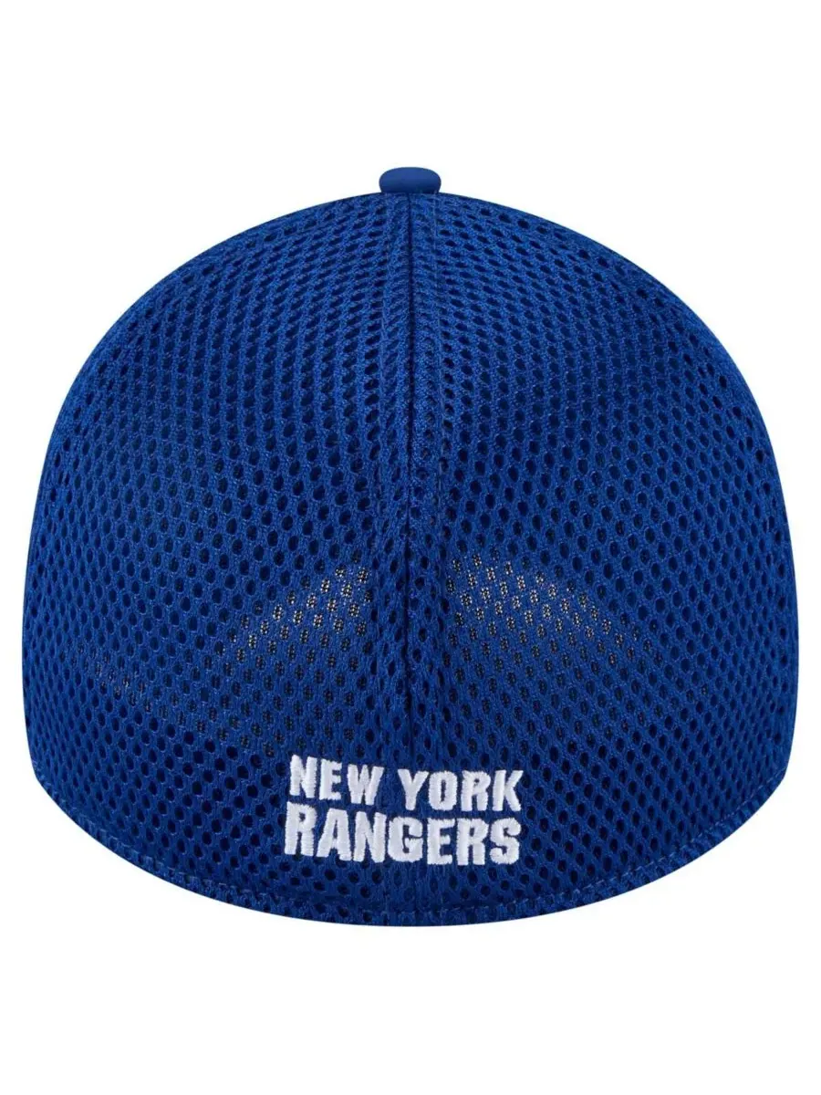 New Era Мужская синяя бейсболка New York Rangers Linear Featherweight 39THIRTY Flex — изображение 3 из 5, синий