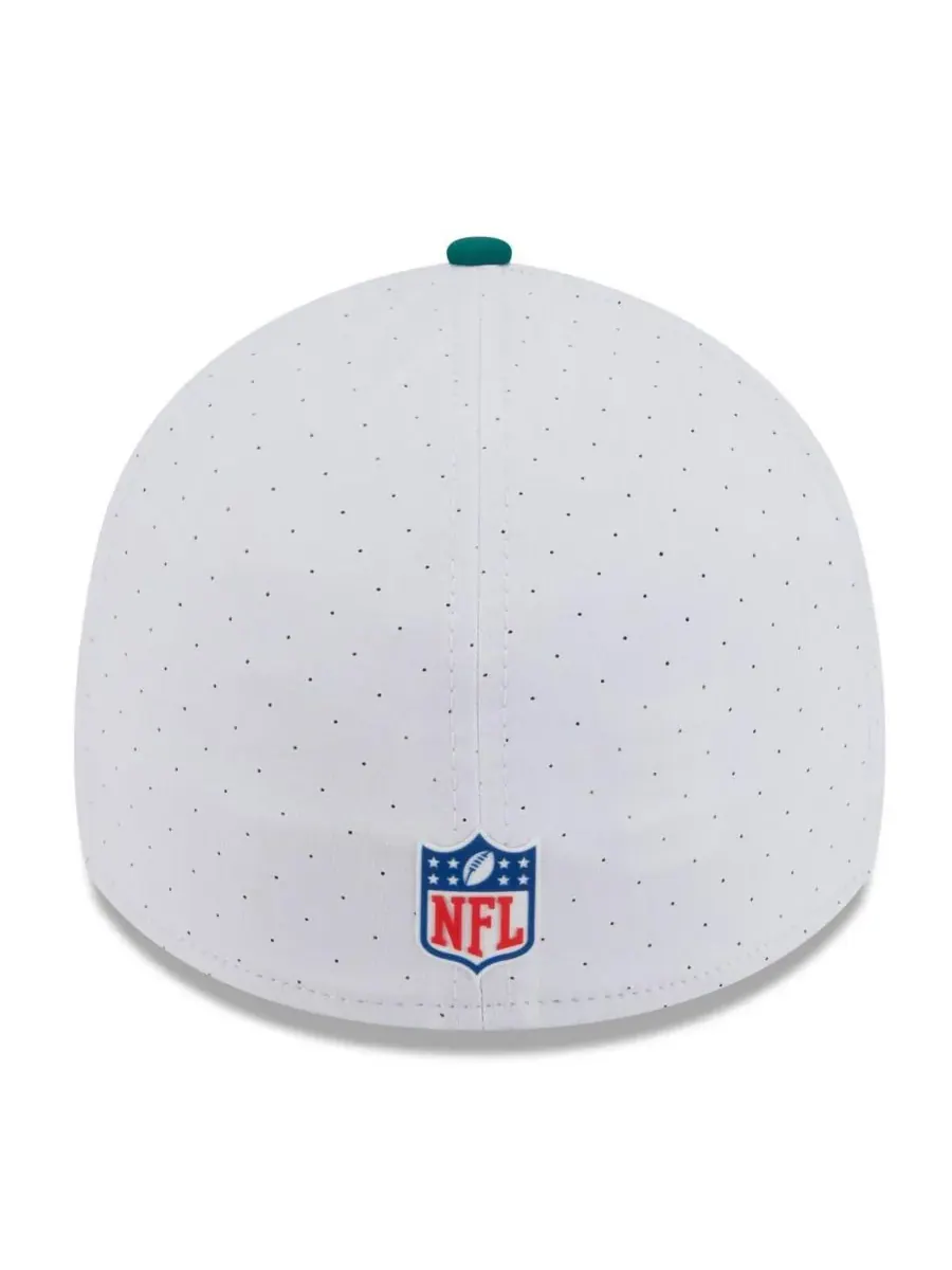 New Era Мужская бело-зеленая кепка New York Jets 2025 NFL Training Camp 39THIRTY Flex Hat — изображение 2 из 4, белый зеленый
