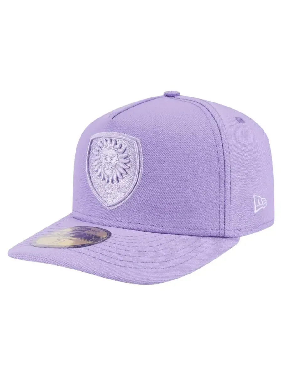 New Era Мужская фиолетовая бейсболка Orlando City SC Color Pack A-Frame 59FIFTY Fitted Hat