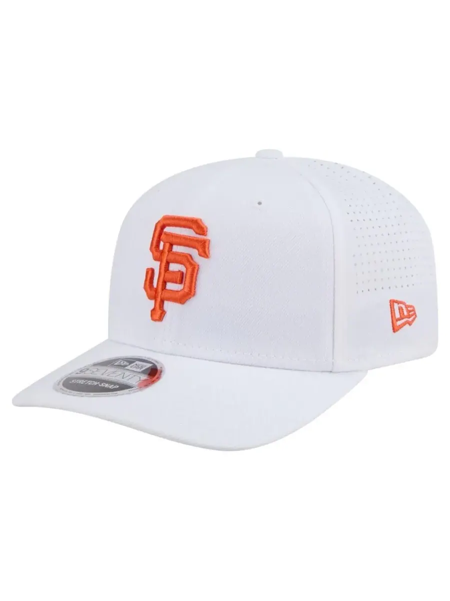 New Era Мужская белая регулируемая кепка San Francisco Giants COOLERA 9SEVENTY