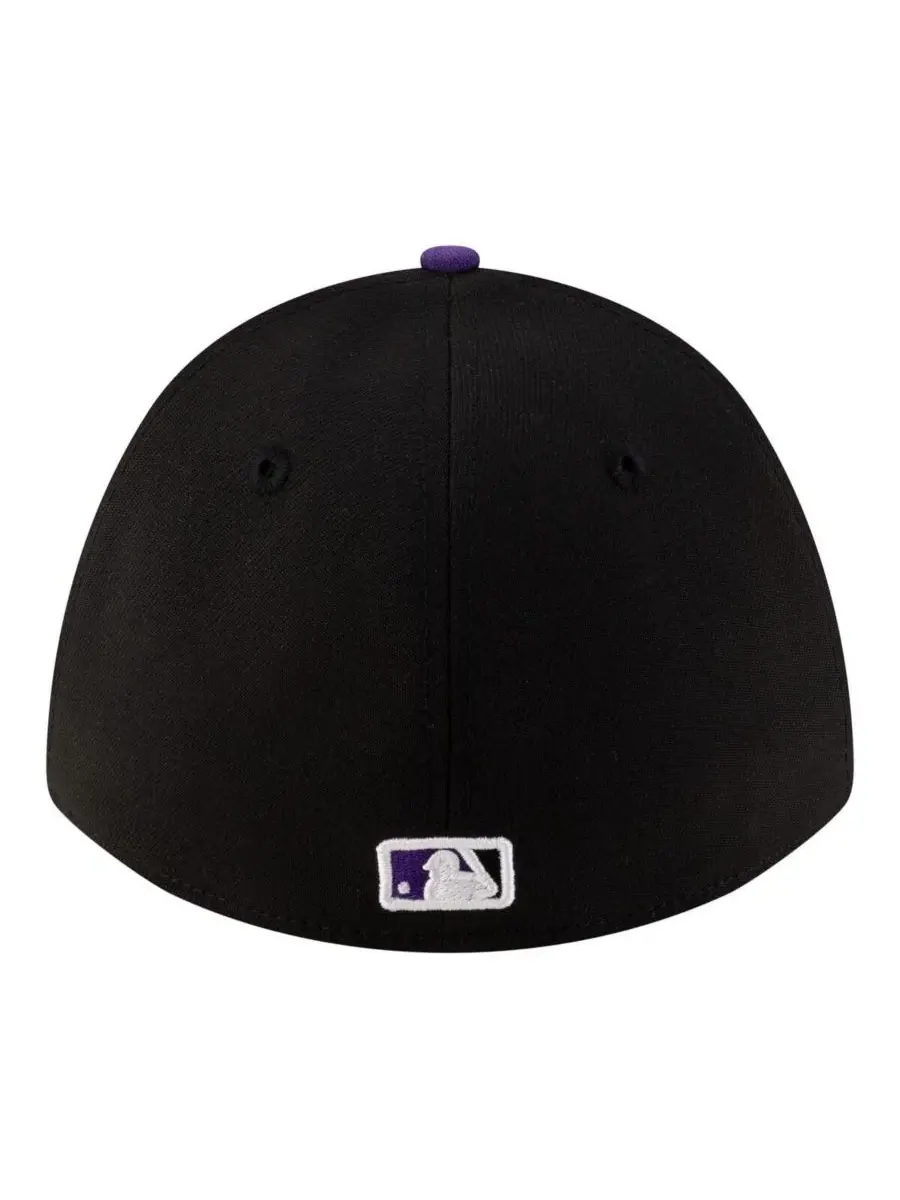 Кепка New Era Colorado Rockies Player Replica 39THIRTY M-Crown Flex — изображение 4 из 4, черный