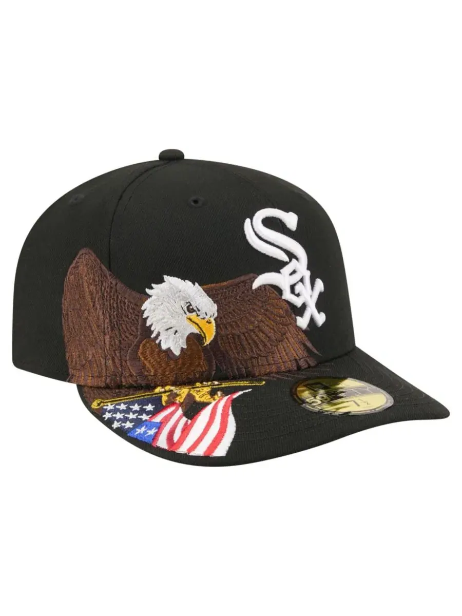 Кепка с вышивкой орла и логотипом Chicago White Sox, модель Americana Bald Eagle New Era