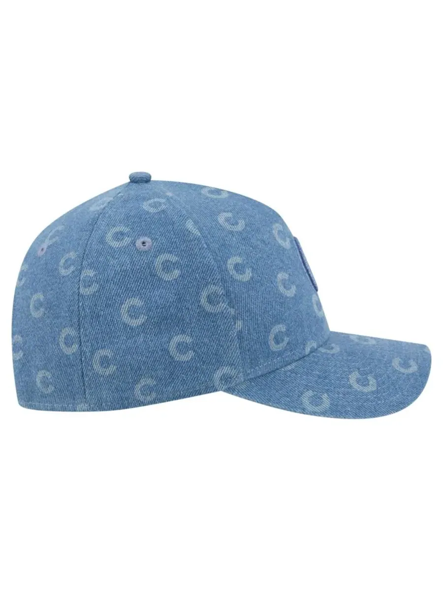 Кепка New Era A-Frame 9FORTY с эмблемой Chicago Cubs, деним — изображение 7 из 7, джинсовый синий