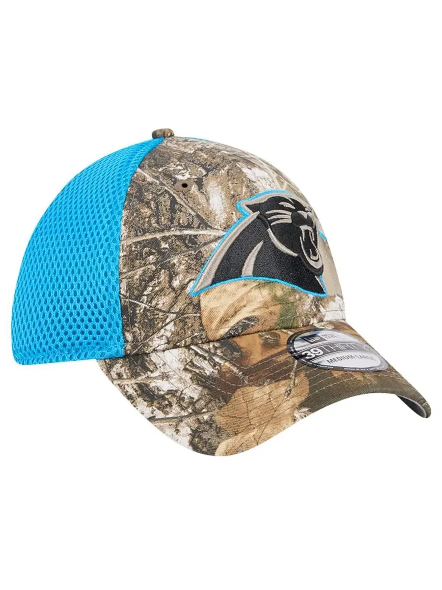 Кепка с вышитым логотипом Carolina Panthers, Realtree Camo — изображение 3 из 4, синий