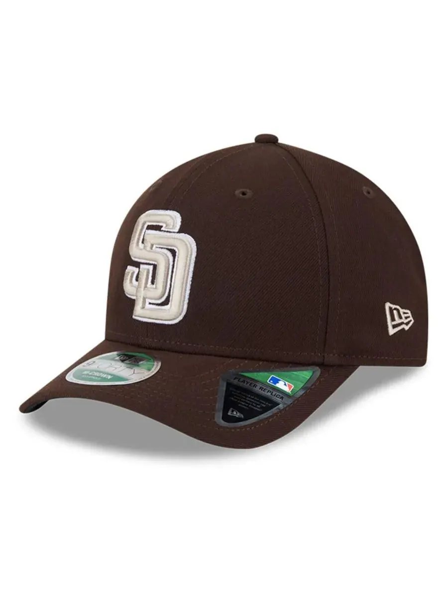 New Era Мужская коричневая кепка San Diego Padres Player Replica 9FORTY с регулируемым размером