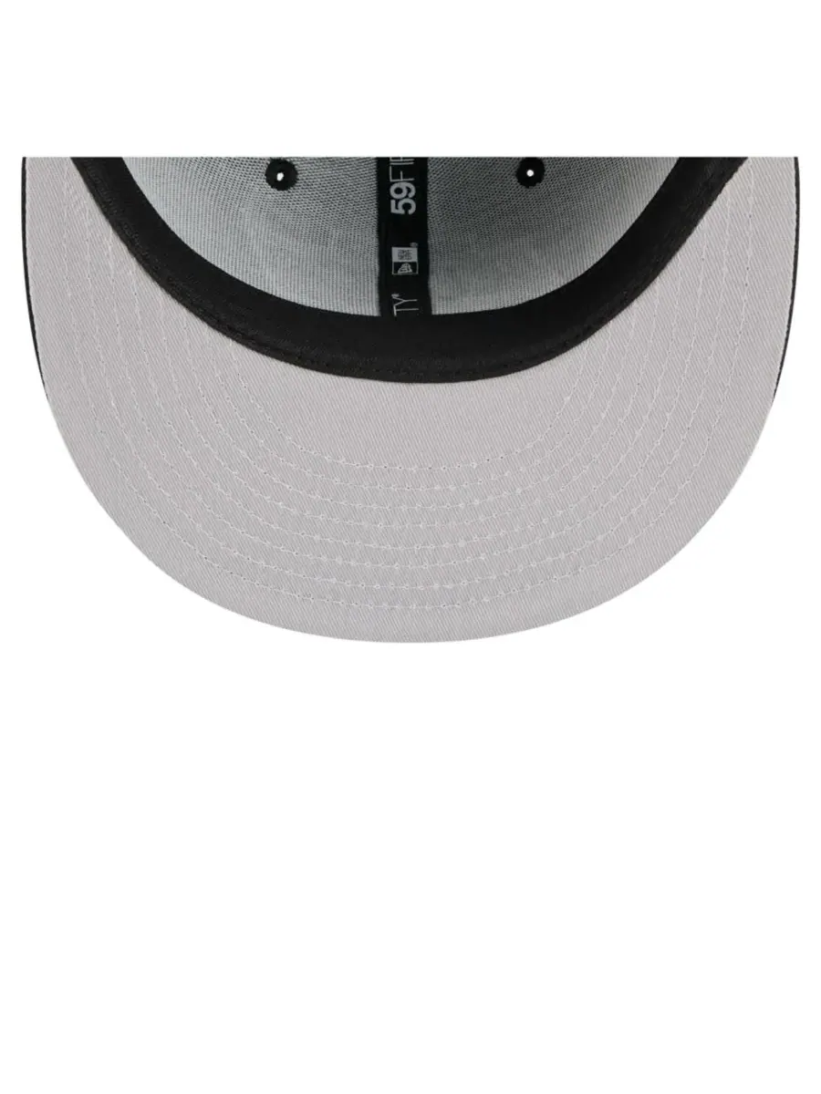 New Era Мужская черная бейсболка Los Angeles Kings Faded Lines 59FIFTY Fitted Hat — изображение 2 из 5, черный
