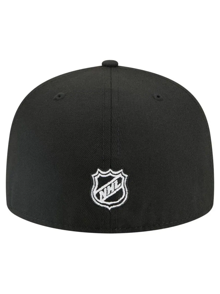 New Era Мужская черная бейсболка Los Angeles Kings Faded Lines 59FIFTY Fitted Hat — изображение 3 из 5, черный