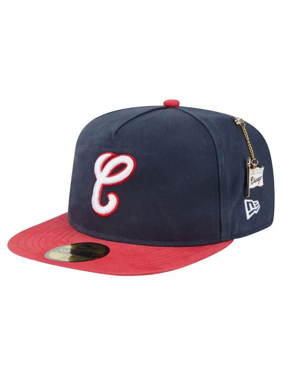 New Era Мужская темно-синяя бейсболка Chicago White Sox Championship Side Flag A-Frame 59FIFTY — изображение 3 из 4
