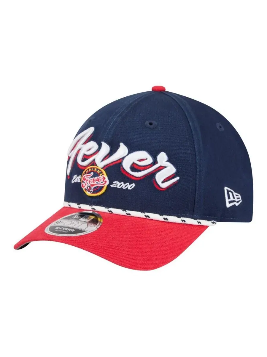 Мужская и женская кепка Indiana Fever Team Loyal Script Two-Tone M-Crown 9FORTY с регулируемой