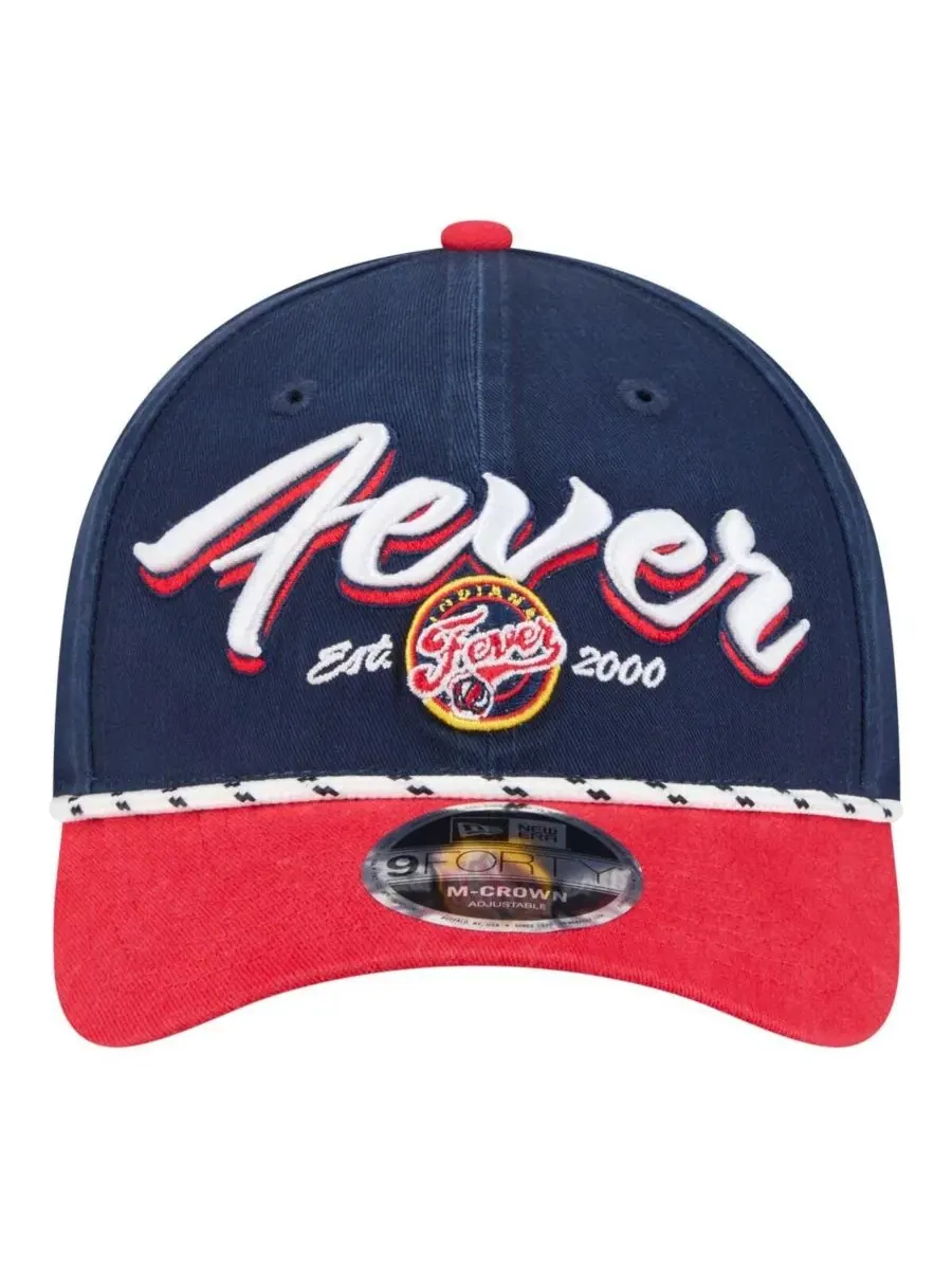 Мужская и женская кепка Indiana Fever Team Loyal Script Two-Tone M-Crown 9FORTY с регулируемой — изображение 2 из 5