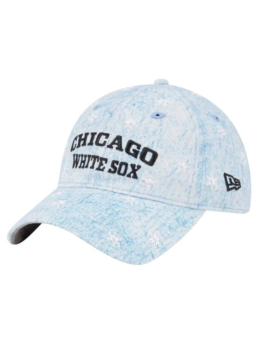 Кепка с вышивкой ромашек Chicago White Sox Daisy All Over 9TWENTY New Era — изображение 3 из 5, светлый синий
