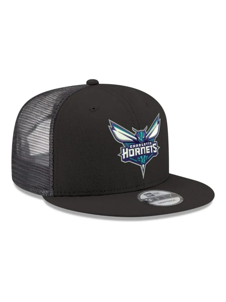 Кепка-снэпбек с вышивкой Core Logo Meshback 9FIFTY New Era — изображение 3 из 4, черный