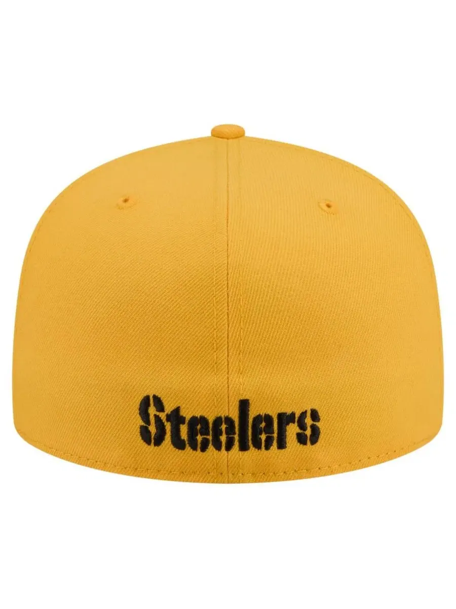 Кепка с высокой тульей и плоским козырьком Pittsburgh Steelers New Era — изображение 4 из 5, золото