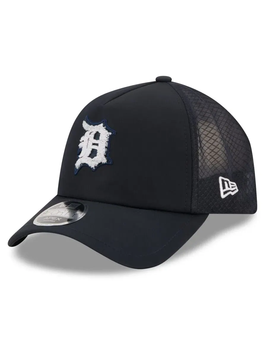 Кепка New Era 9FORTY Apex Adjustable Hat с вышивкой Detroit Tigers — изображение 3 из 5, темно-синий