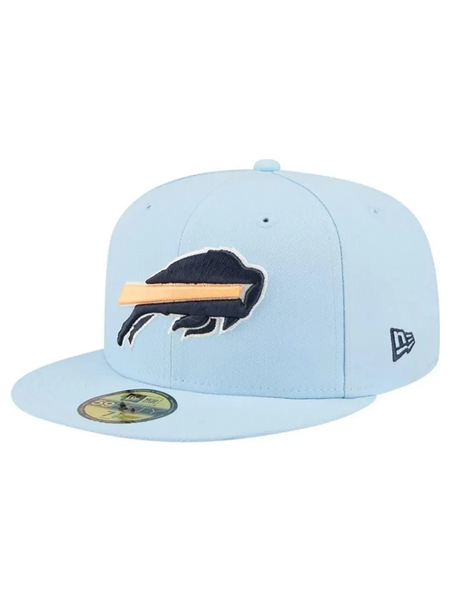 Кепка с высокой тульей Coastal Blue Buffalo Bills 59FIFTY New Era