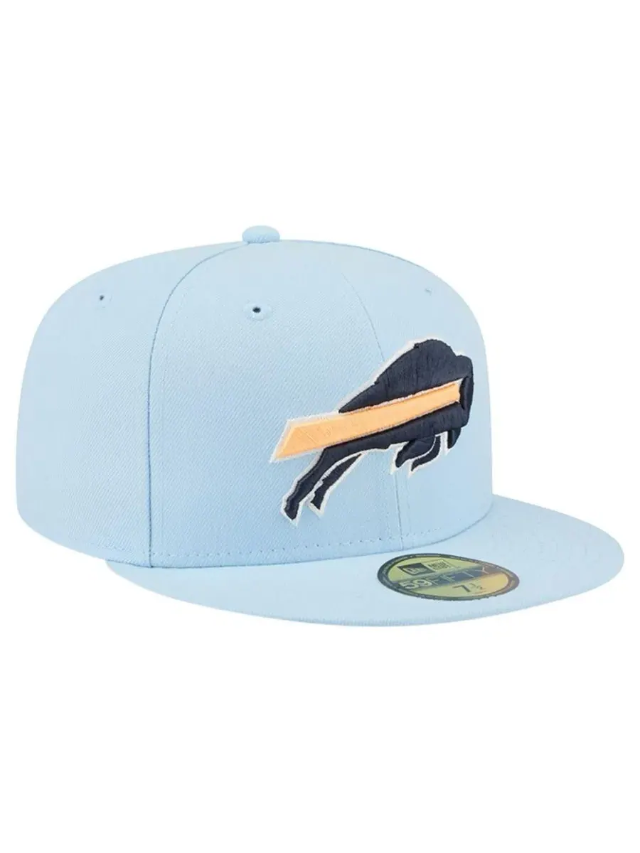 Кепка с высокой тульей Coastal Blue Buffalo Bills 59FIFTY New Era — изображение 3 из 5, синий