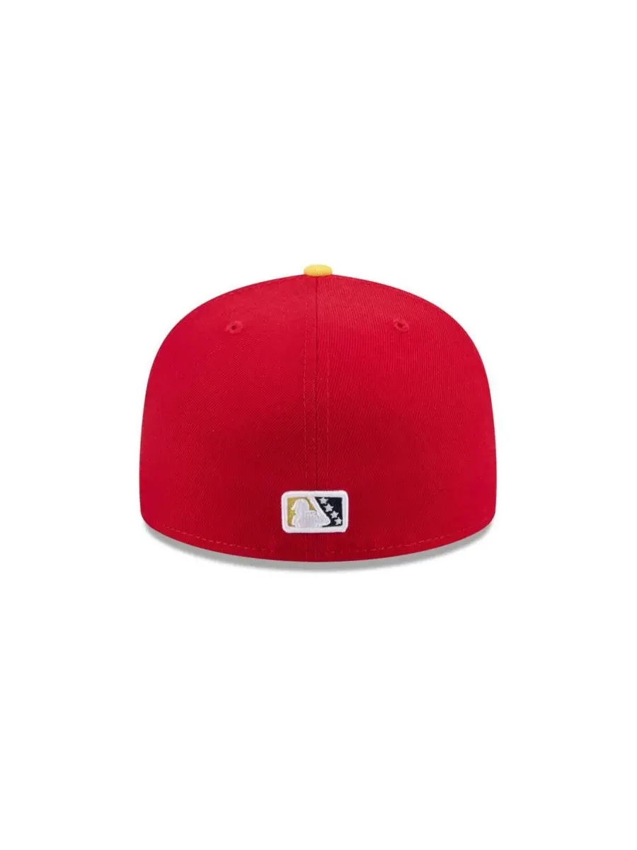 New Era Мужская красная кепка Binghamton Rumble Ponies Theme Nights 59FIFTY — изображение 2 из 4, красный