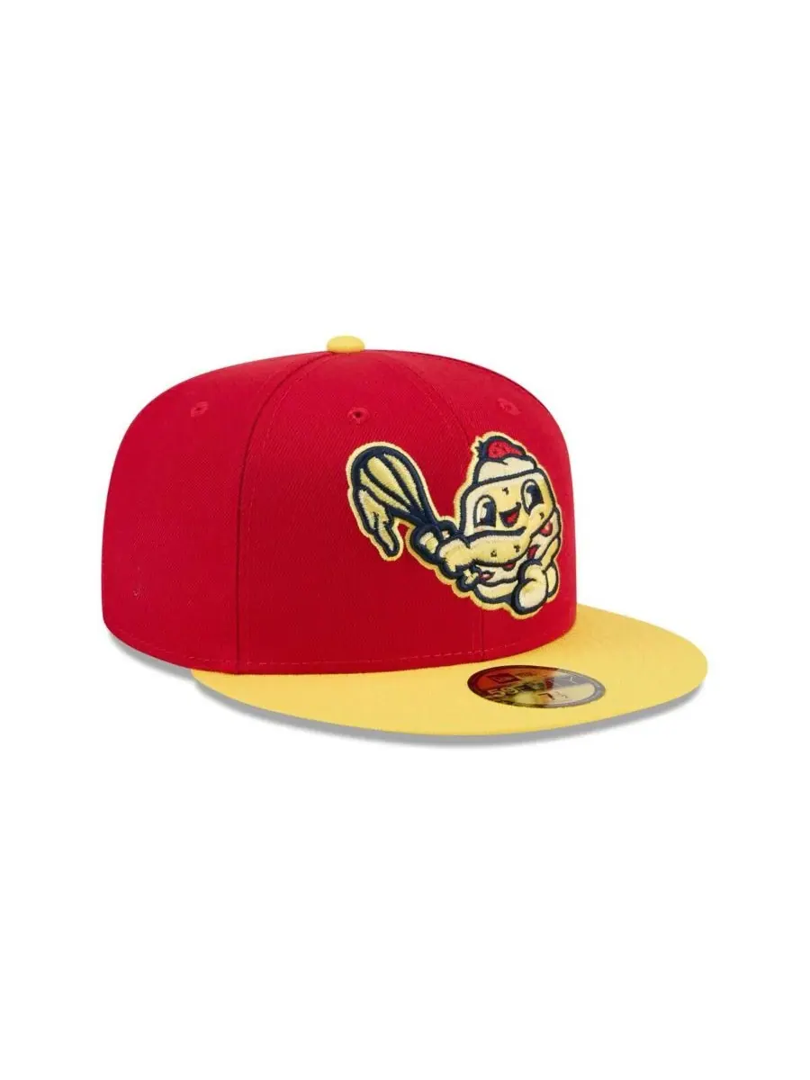 New Era Мужская красная кепка Binghamton Rumble Ponies Theme Nights 59FIFTY — изображение 3 из 4, красный