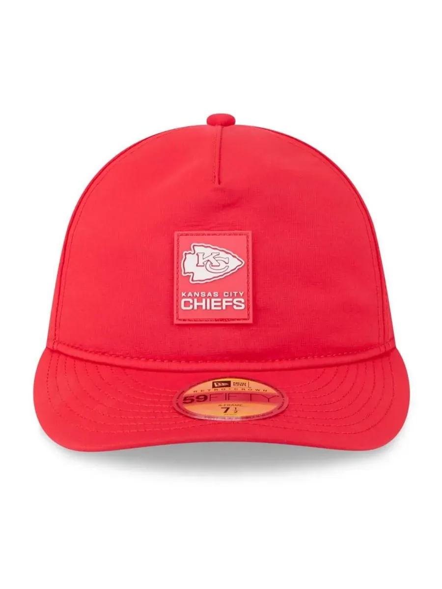 New Era Мужская красная бейсболка Kansas City Chiefs 2025 Sideline Retro Crown 59FIFTY Fitted Hat — изображение 5 из 5