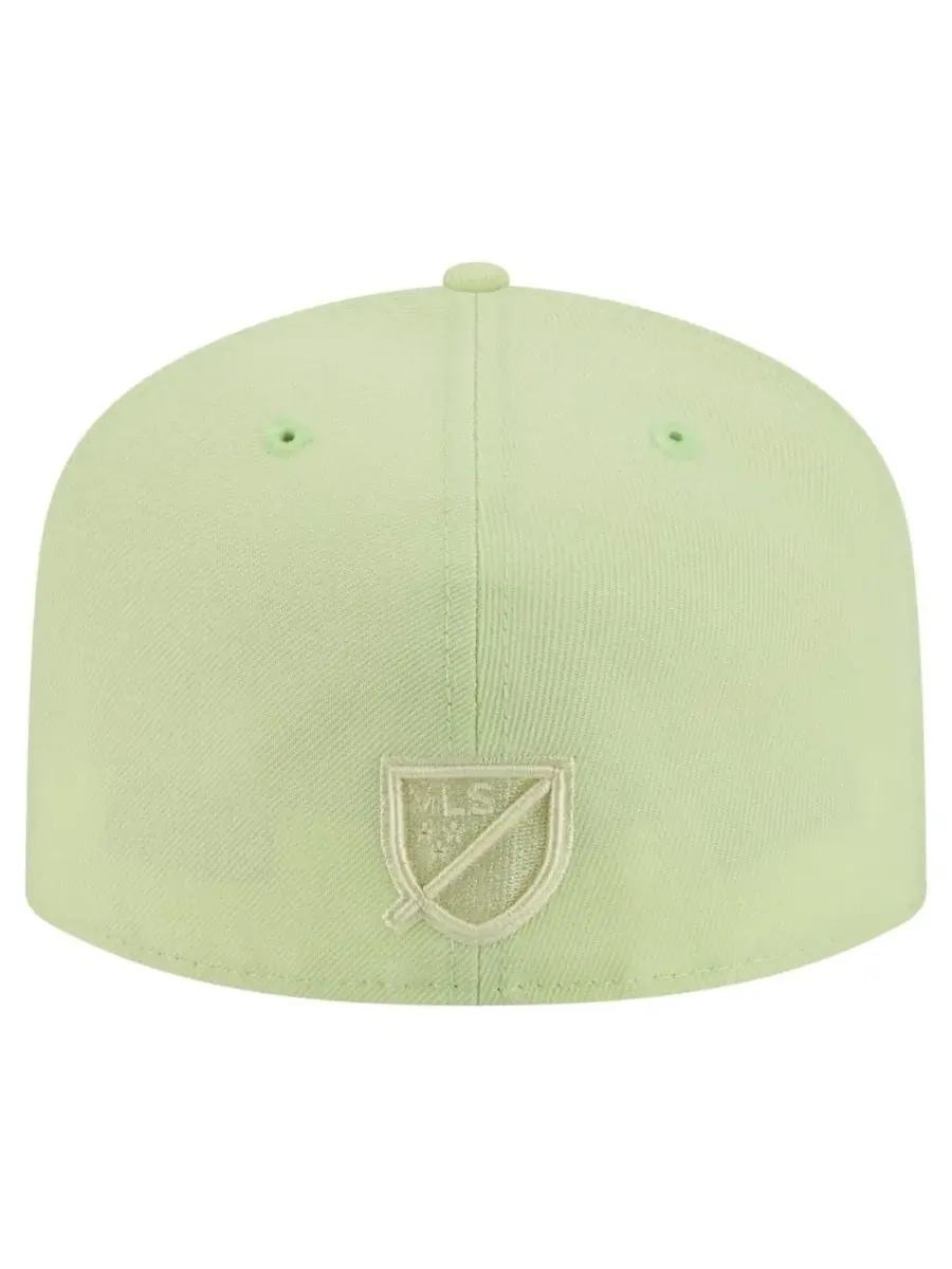 New Era Мужская зеленая кепка Inter Miami CF Color Pack A-Frame 59FIFTY Fitted Hat — изображение 3 из 4, зеленый