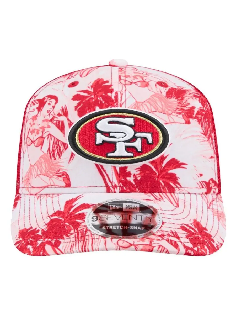 Мужская алая регулируемая кепка-тракер San Francisco 49ers Hula 9SEVENTY New Era — изображение 2 из 4, алый