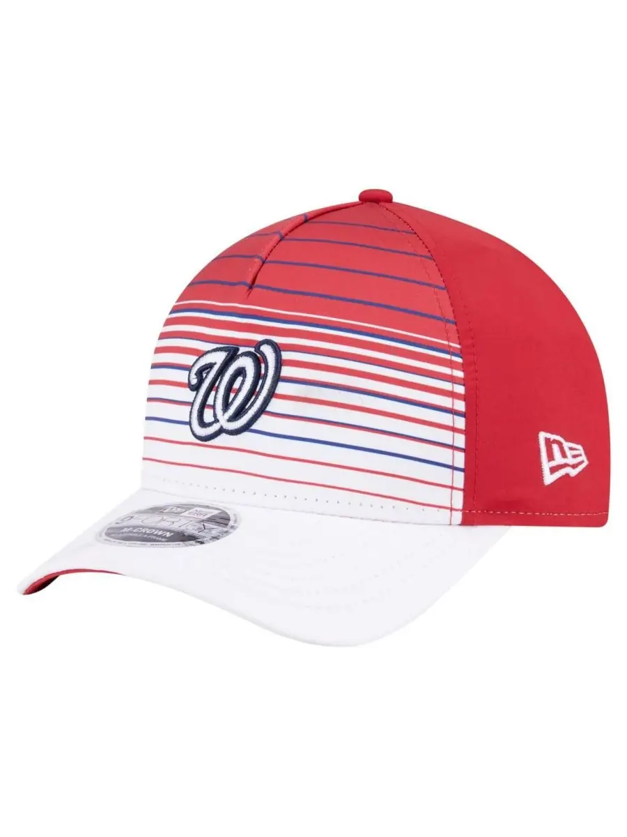 New Era Мужская красная бейсболка Washington Nationals Gradient 9FORTY с регулируемой высотой тульи