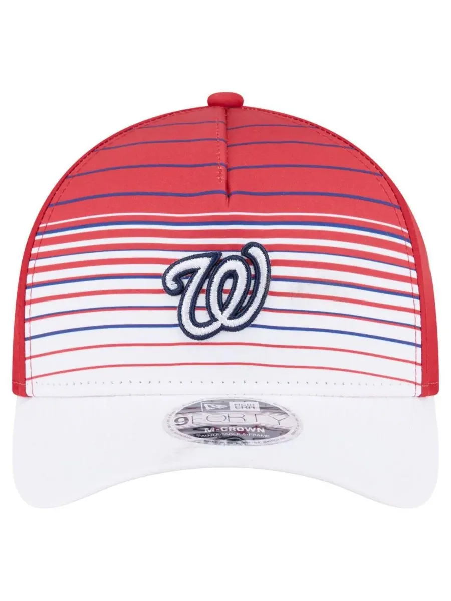 New Era Мужская красная бейсболка Washington Nationals Gradient 9FORTY с регулируемой высотой тульи — изображение 4 из 4