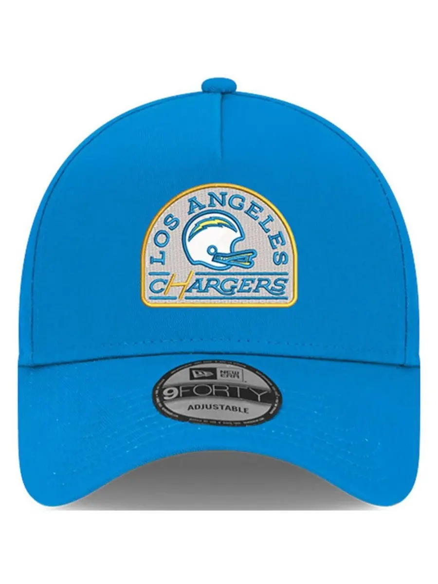 New Era Мужская регулируемая кепка-тракер Los Angeles Chargers Charger Power A-Frame 9FORTY — изображение 4 из 4, синий