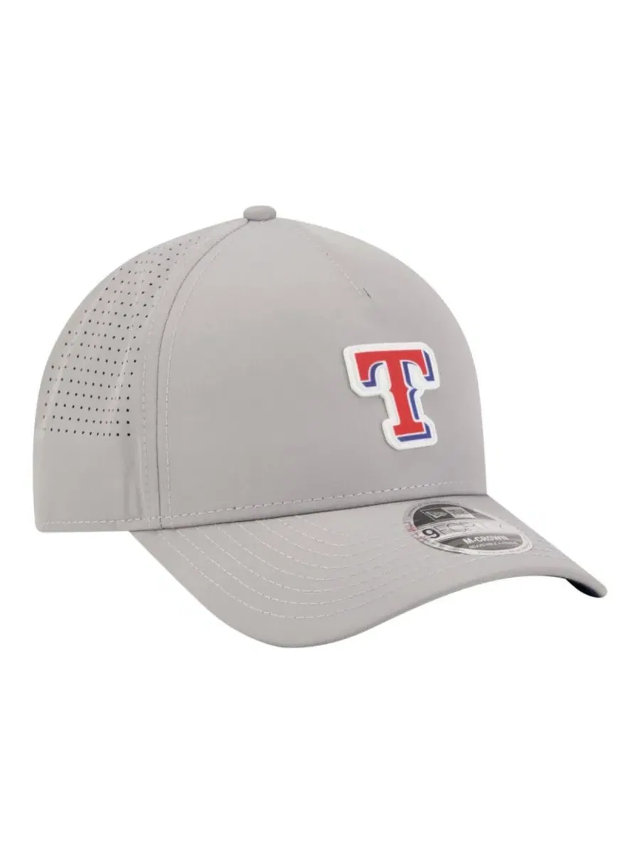 Кепка New Era 9FORTY M-Crown A-Frame с принтом, Texas Rangers — изображение 3 из 7, серый