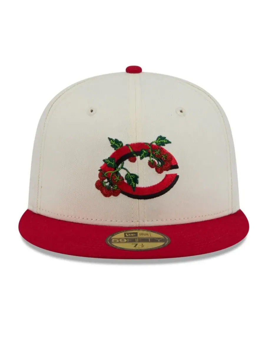 Кепка с вышивкой Blossom 59FIFTY New Era — изображение 2 из 7, белый красный