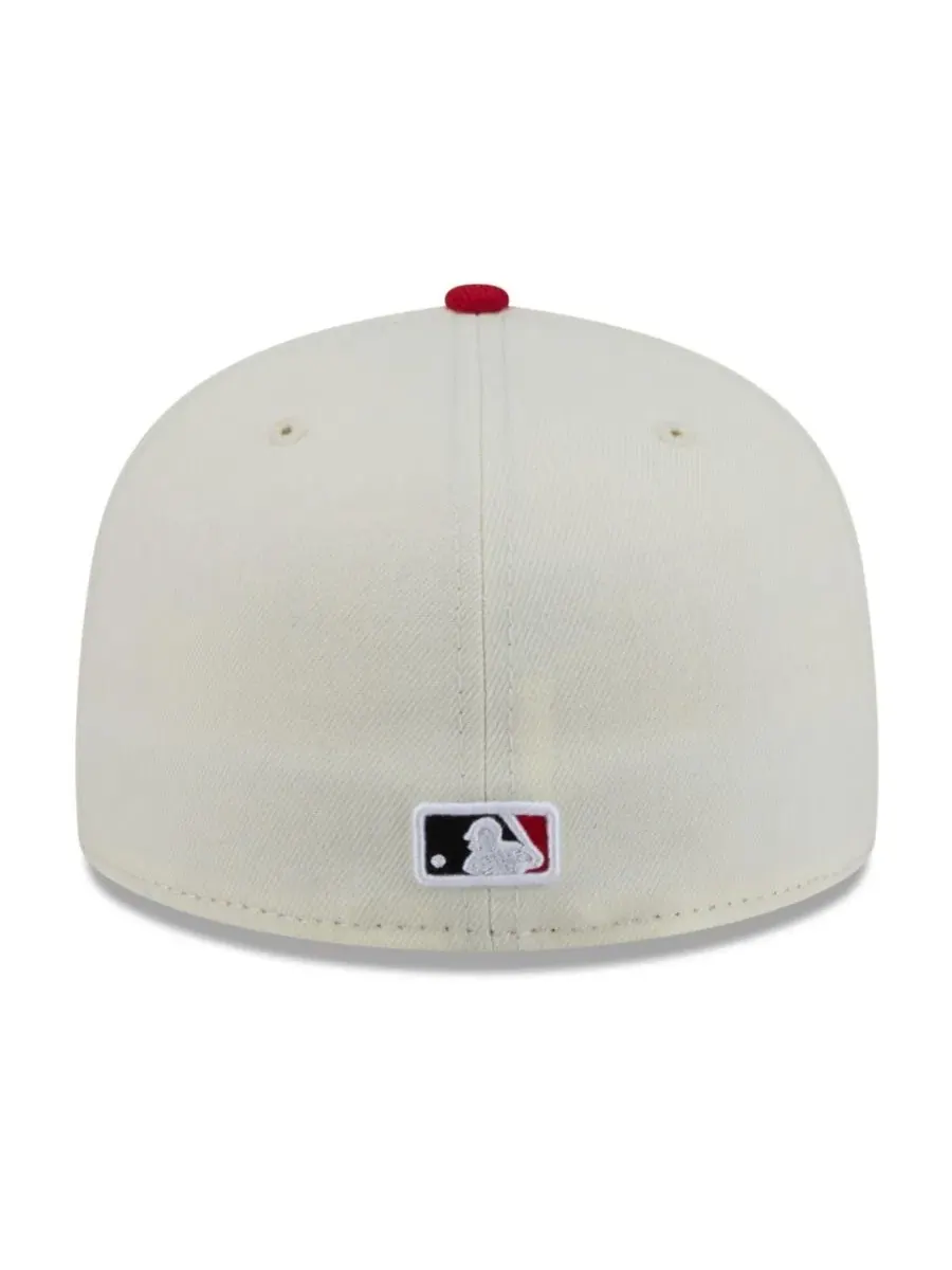 Кепка с вышивкой Blossom 59FIFTY New Era — изображение 4 из 7, белый красный