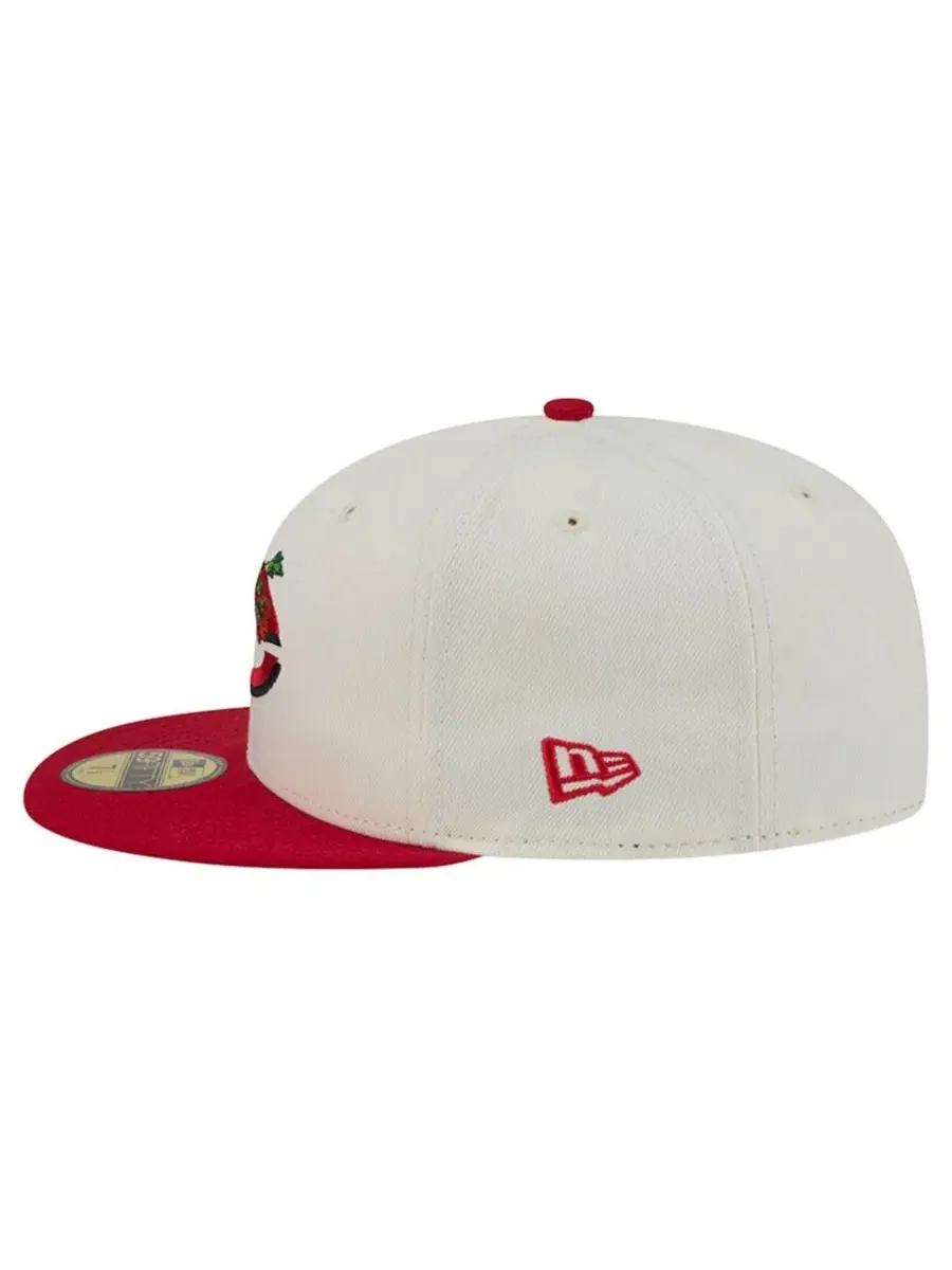 Кепка с вышивкой Blossom 59FIFTY New Era — изображение 7 из 7, белый красный