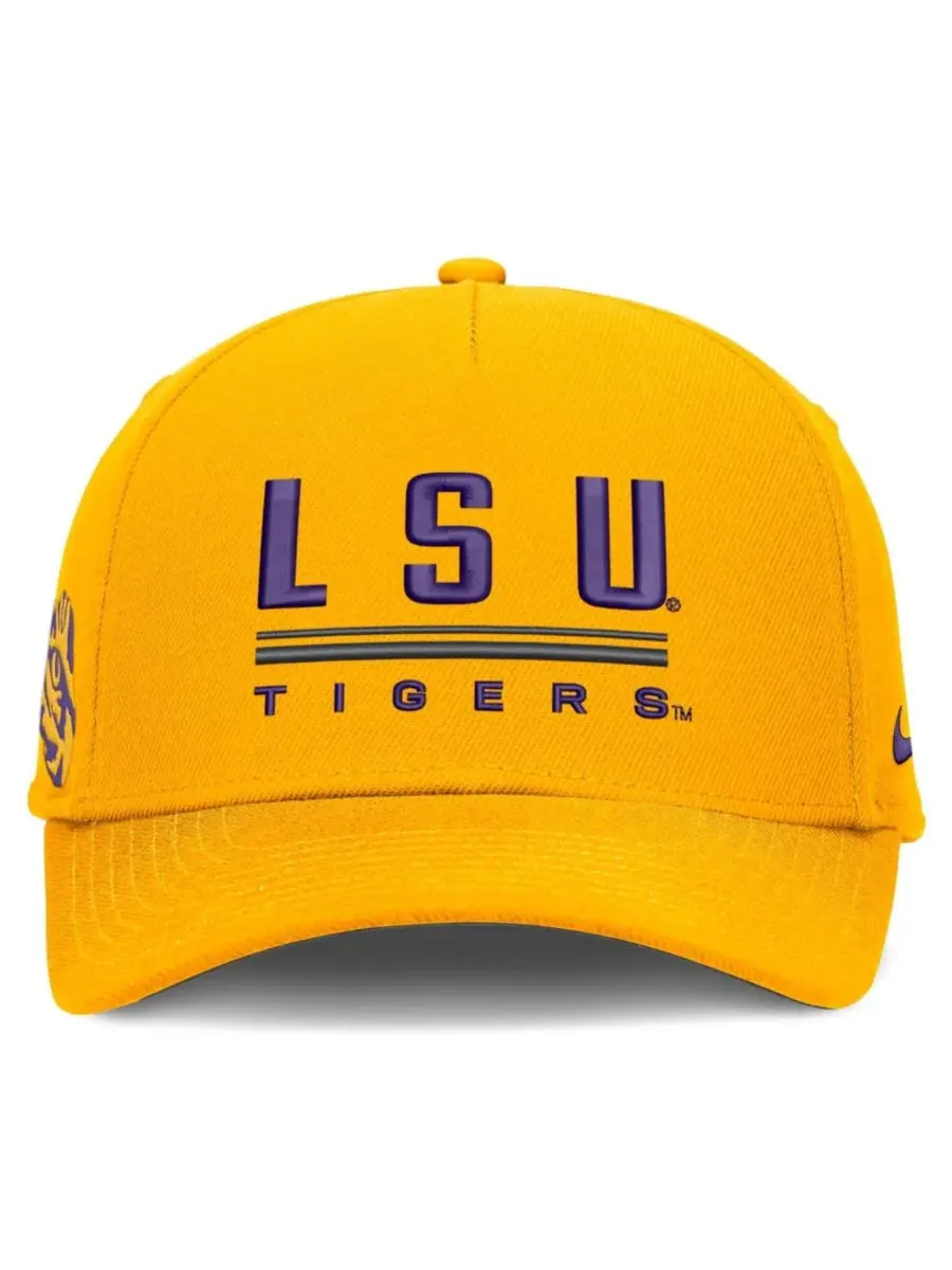 Бейсболка Nike LSU Tigers 2026 Sideline Dri-FIT Rise Adjustable Hat — изображение 2 из 3, золото