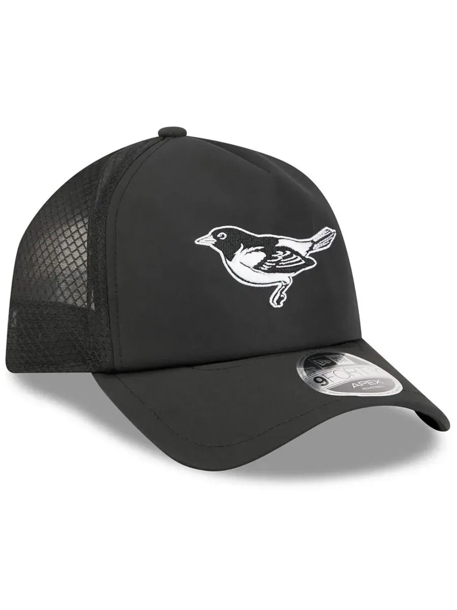 Кепка New Era Baltimore Orioles 2026 Batting Practice Alternate Apex 9FORTY — изображение 3 из 4, черный