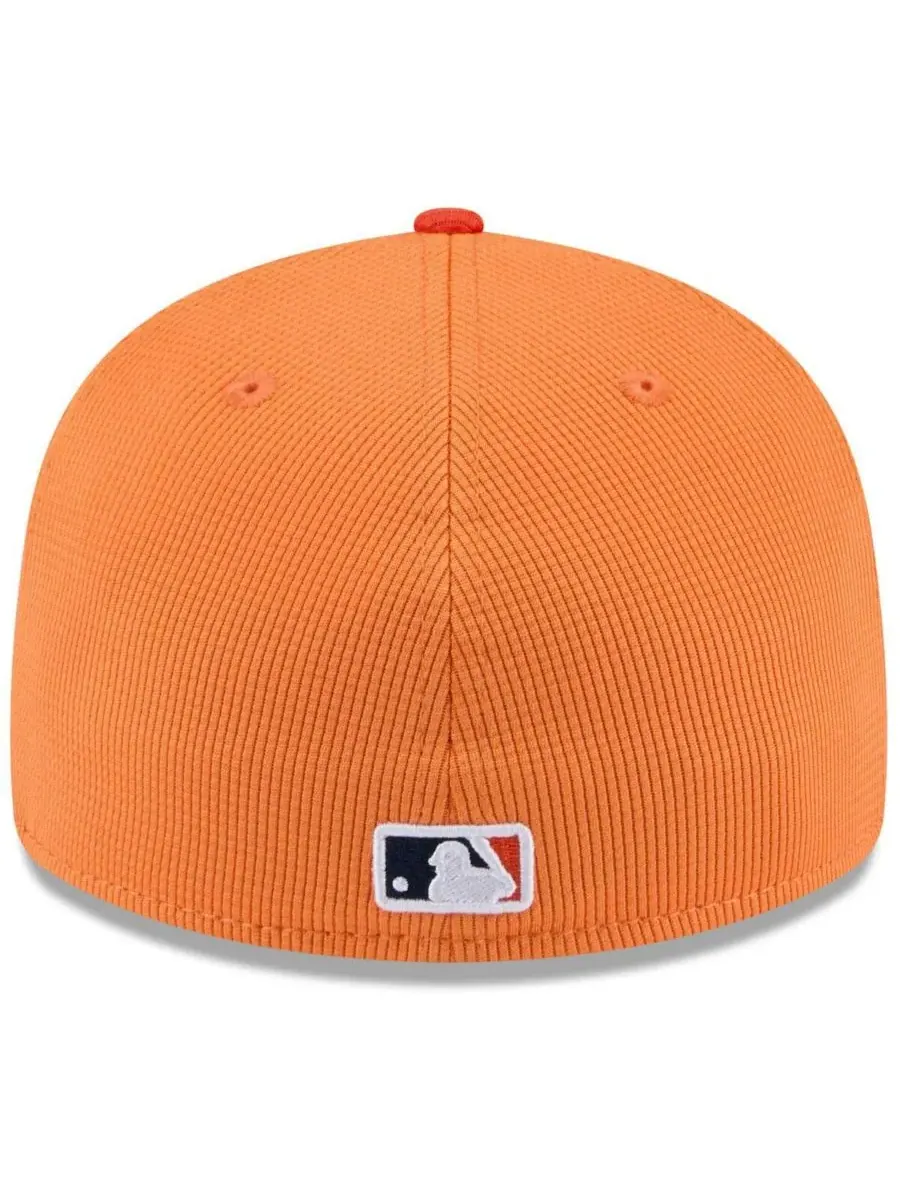 New Era Мужская оранжевая бейсболка Houston Astros 2025 Spring Training Low Profile 59FIFTY Fitted — изображение 3 из 5