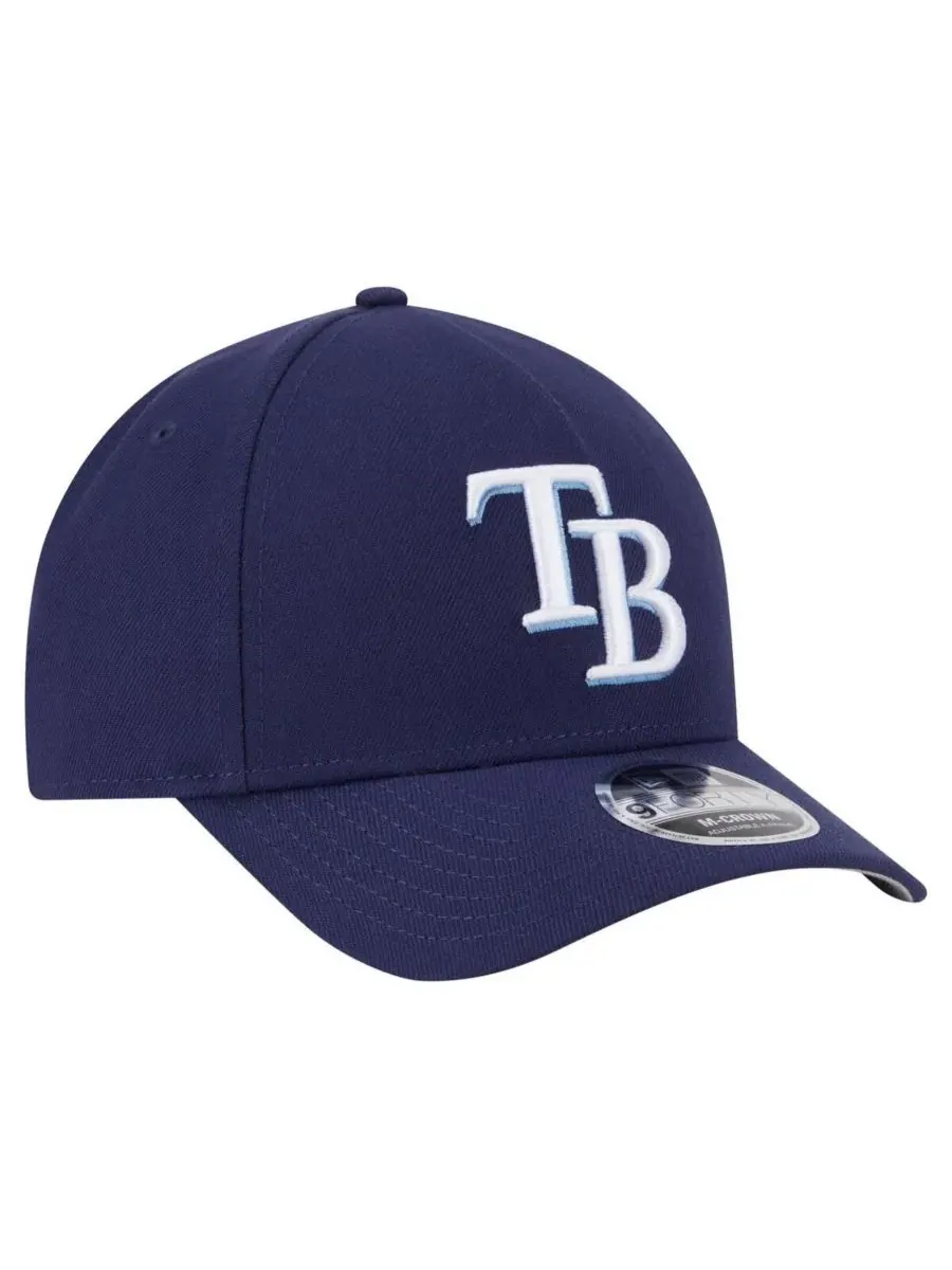 New Era Мужская темно-синяя регулируемая бейсболка Tampa Bay Rays 9FORTY с большой короной — изображение 4 из 5, темно-синий